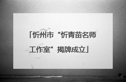 忻州市“忻青苗名师工作室”揭牌成立