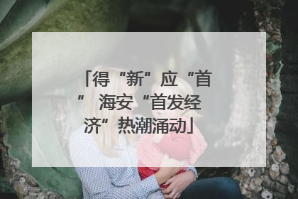 得“新”应“首” 海安“首发经济”热潮涌动