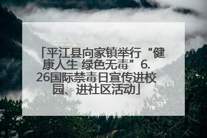 平江县向家镇举行“健康人生 绿色无毒”6.26国际禁毒日宣传进校园、进社区活动