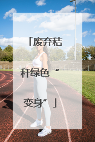 废弃秸秆绿色“变身”