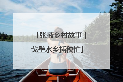 张掖乡村故事｜戈壁水乡插秧忙