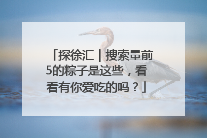 探徐汇｜搜索量前5的粽子是这些，看看有你爱吃的吗？