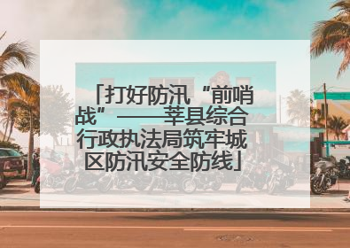 打好防汛“前哨战”——莘县综合行政执法局筑牢城区防汛安全防线