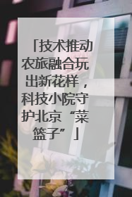 技术推动农旅融合玩出新花样，科技小院守护北京“菜篮子”