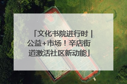 文化书院进行时｜公益+市场！辛店街道激活社区新动能