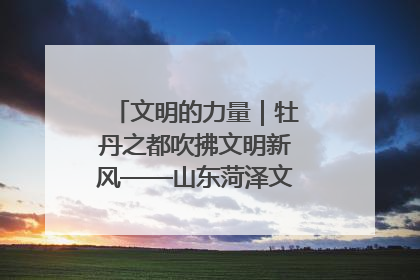 文明的力量｜牡丹之都吹拂文明新风——山东菏泽文明创建一线见闻
