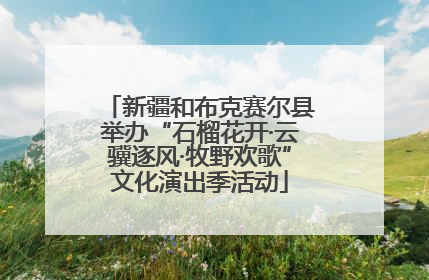 新疆和布克赛尔县举办“石榴花开·云骥逐风·牧野欢歌”文化演出季活动
