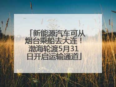 新能源汽车可从烟台乘船去大连！渤海轮渡5月31日开启运输通道