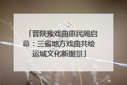 晋陕豫戏曲惠民周启幕：三省地方戏曲共绘运城文化新图景