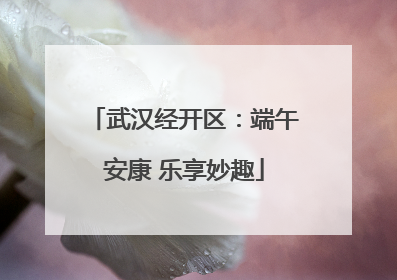 武汉经开区：端午安康 乐享妙趣