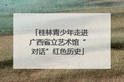 桂林青少年走进广西省立艺术馆“对话”红色历史
