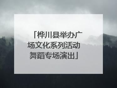 桦川县举办广场文化系列活动舞蹈专场演出