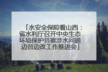 水安全保障看山西：省水利厅召开中央生态环境保护督察涉水问题边督边改工作推进会