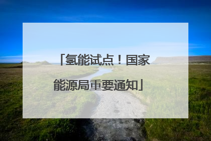 氢能试点！国家能源局重要通知