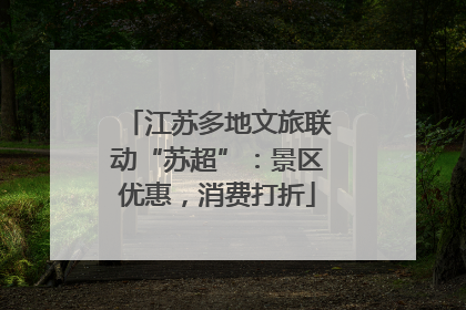 江苏多地文旅联动“苏超”：景区优惠，消费打折