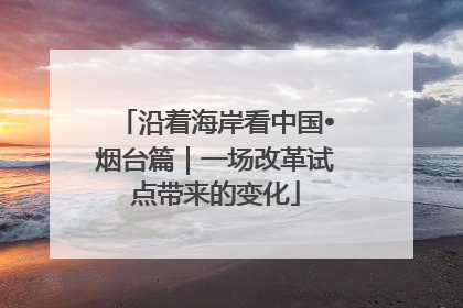 沿着海岸看中国•烟台篇｜一场改革试点带来的变化