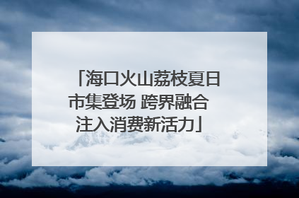 海口火山荔枝夏日市集登场 跨界融合注入消费新活力