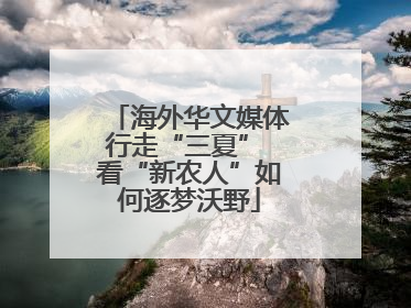 海外华文媒体行走“三夏” 看“新农人”如何逐梦沃野