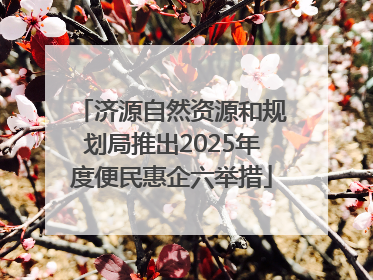 济源自然资源和规划局推出2025年度便民惠企六举措