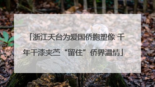 浙江天台为爱国侨胞塑像 千年干漆夹苎“留住”侨界温情