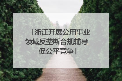 浙江开展公用事业领域反垄断合规辅导 促公平竞争