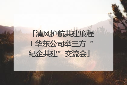清风护航共建廉程！华东公司举三方“纪企共建”交流会