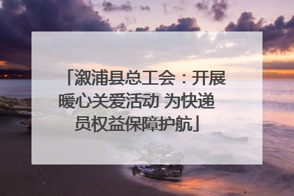 溆浦县总工会：开展暖心关爱活动 为快递员权益保障护航