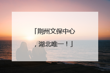 荆州文保中心，湖北唯一！