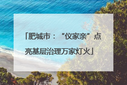 肥城市：“仪家亲”点亮基层治理万家灯火