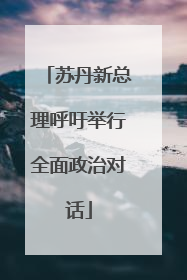 苏丹新总理呼吁举行全面政治对话