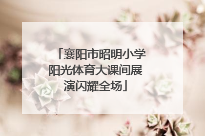襄阳市昭明小学阳光体育大课间展演闪耀全场