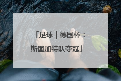 足球｜德国杯：斯图加特队夺冠