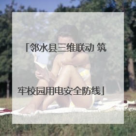邻水县三维联动 筑牢校园用电安全防线