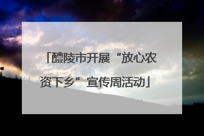 醴陵市开展“放心农资下乡”宣传周活动