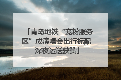 青岛地铁“宠粉服务区”成演唱会出行标配 深夜运送获赞