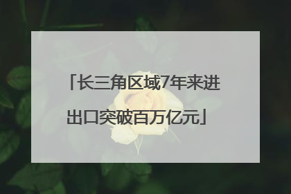 长三角区域7年来进出口突破百万亿元