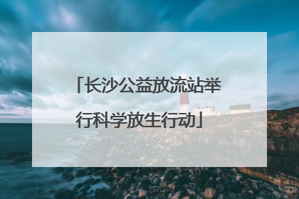长沙公益放流站举行科学放生行动