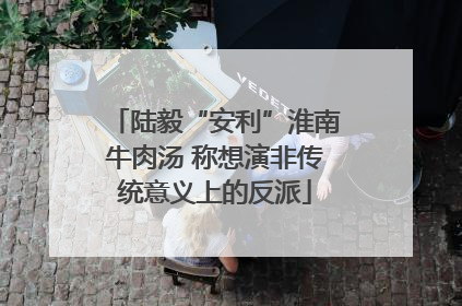 陆毅“安利”淮南牛肉汤 称想演非传统意义上的反派