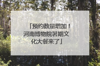 预约数量增加！河南博物院暑期文化大餐来了