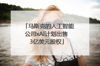 马斯克的人工智能公司xAI计划出售3亿美元股权