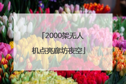2000架无人机点亮廊坊夜空