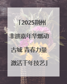 2025荆州非遗嘉年华燃动古城 青春力量激活千年技艺