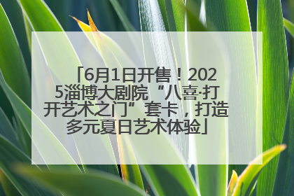 6月1日开售！2025淄博大剧院“八喜·打开艺术之门”套卡，打造多元夏日艺术体验
